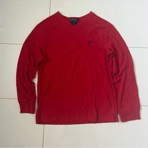 POLO by Ralph Lauren Red Long Sleeve Tee